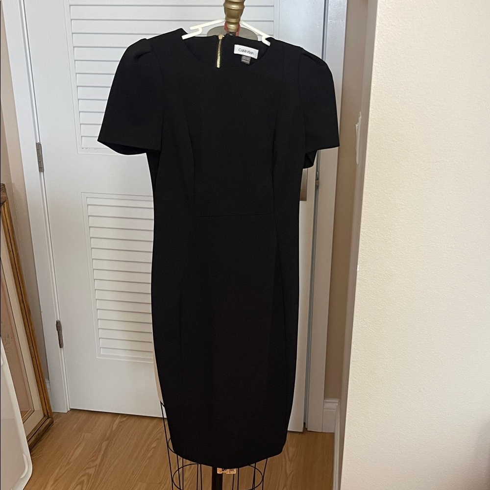 Calvin Klein Classic Black Midi Dress